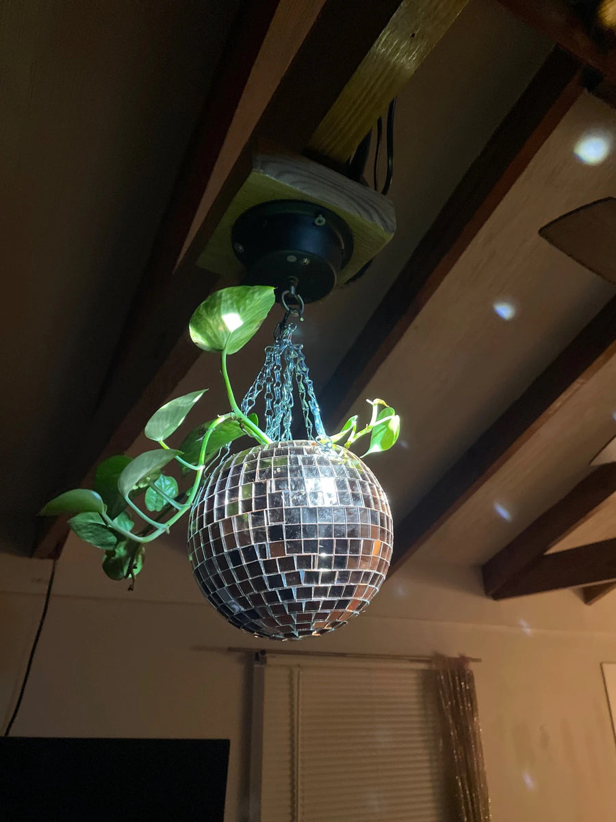 Disco Ball Hanging Planter