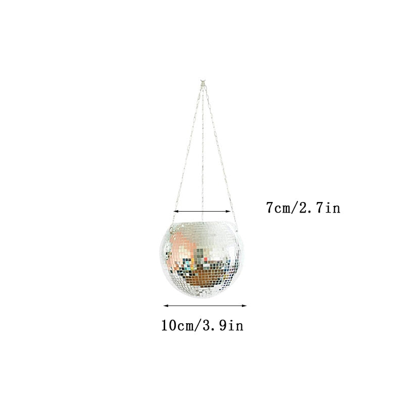 Disco Ball Hanging Planter