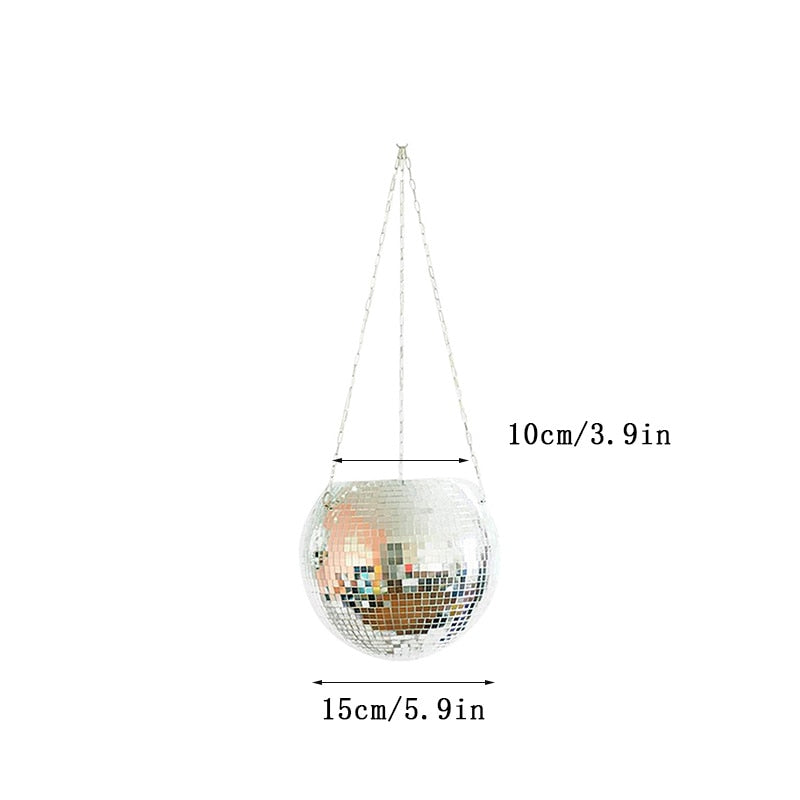 Disco Ball Hanging Planter