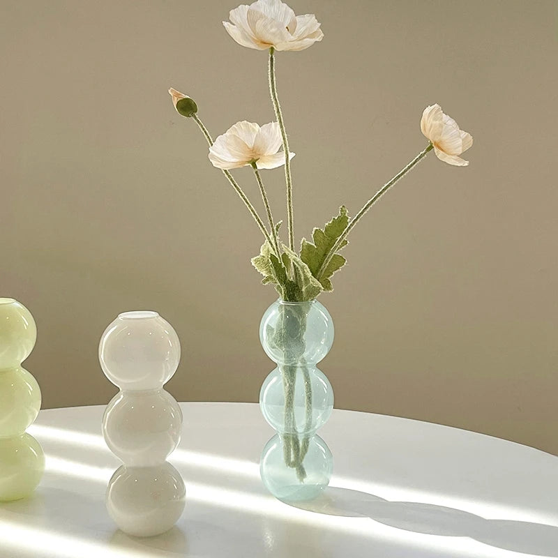 Pastel Flower Bubble Vase