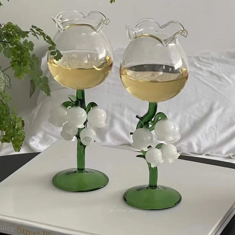 Bell Orchid Wine Glass