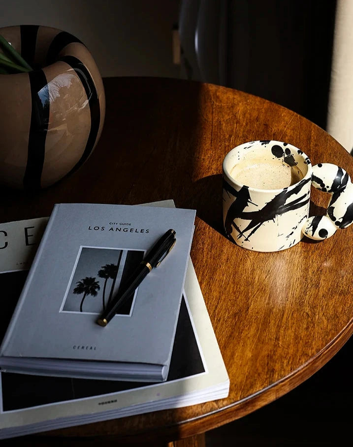 Cream Ink Handmade Ceramic Mug