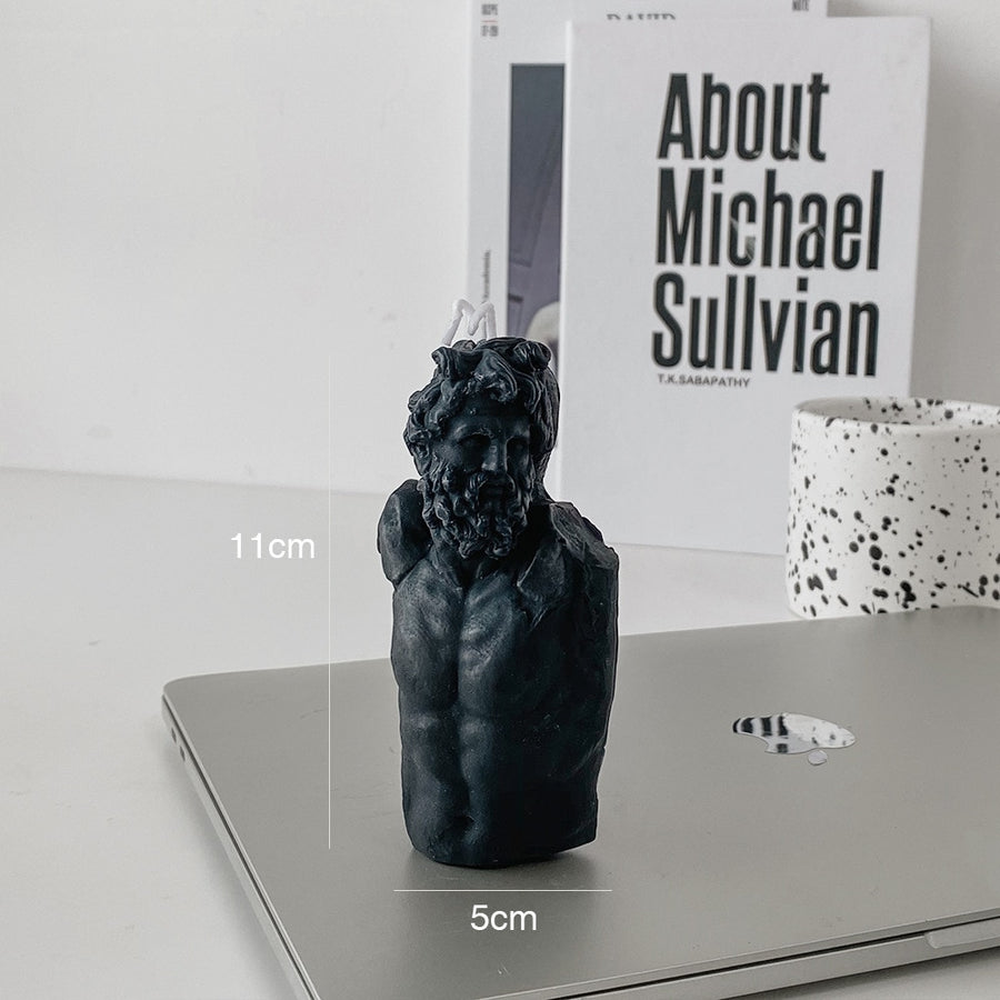 Man In Sculpture Candle