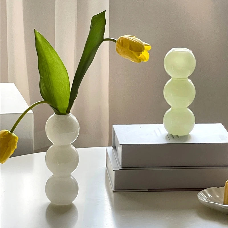 Pastel Flower Bubble Vase