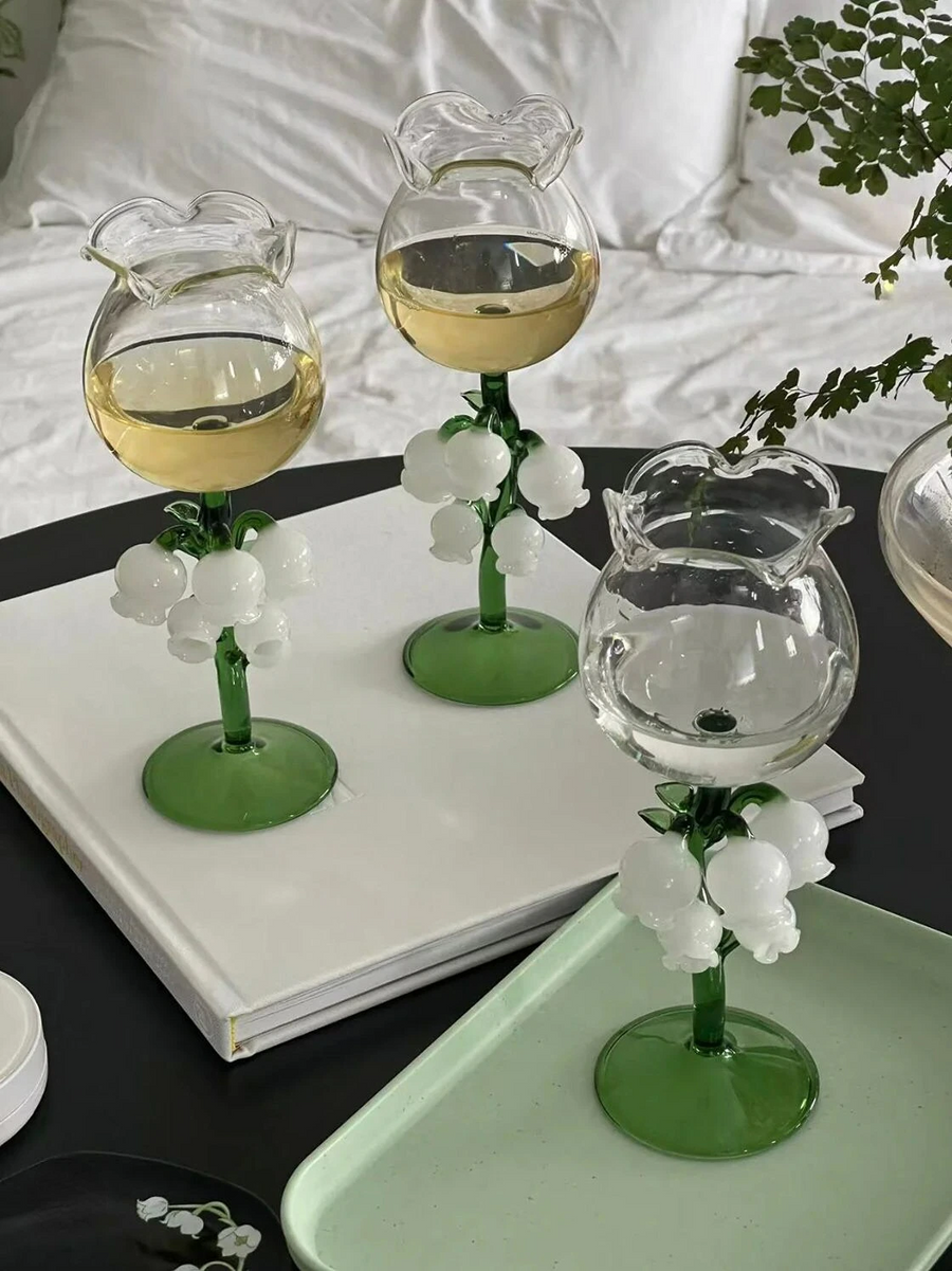 Bell Orchid Wine Glass