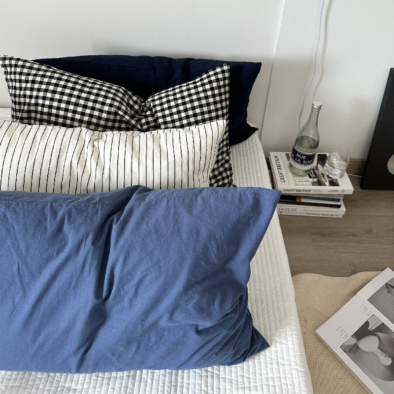 100% Cotton Striped Pillowcases 1pc