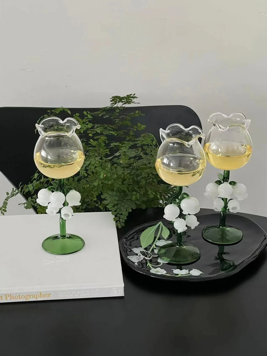 Bell Orchid Wine Glass