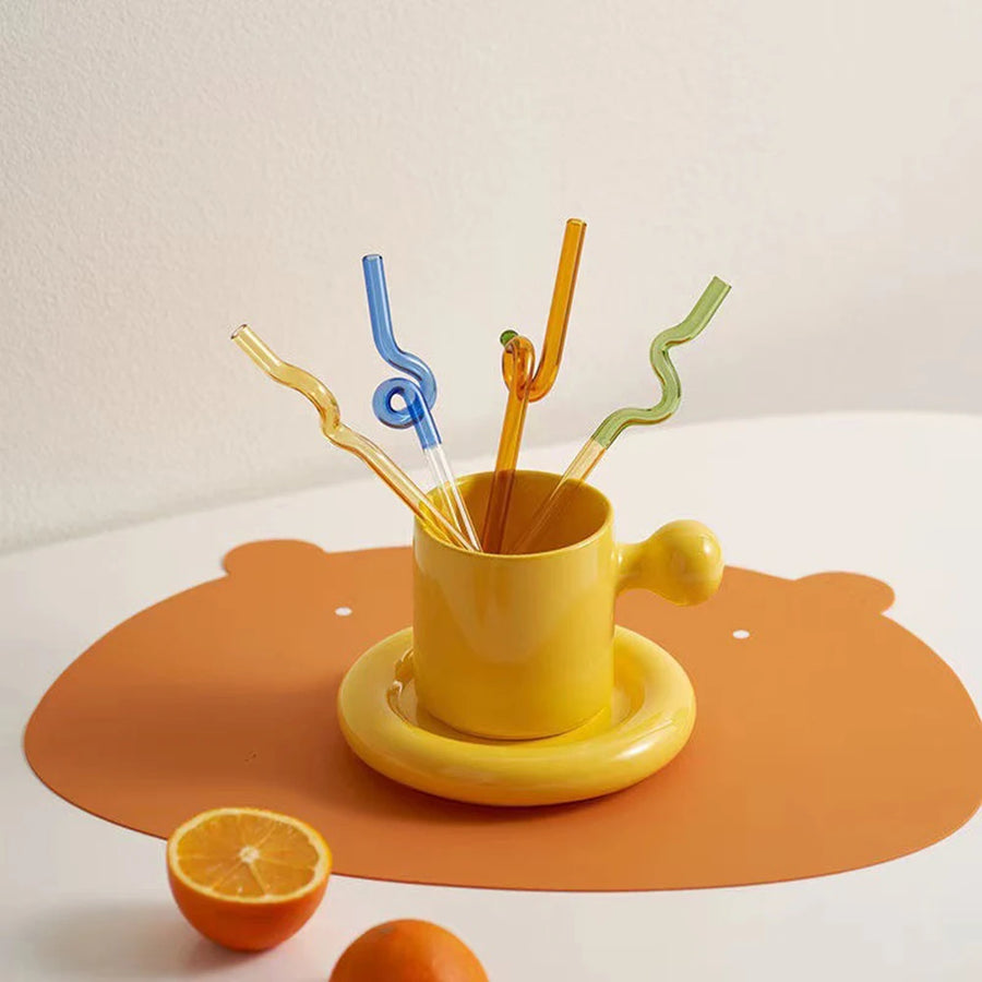 Glass Squiggle Straw