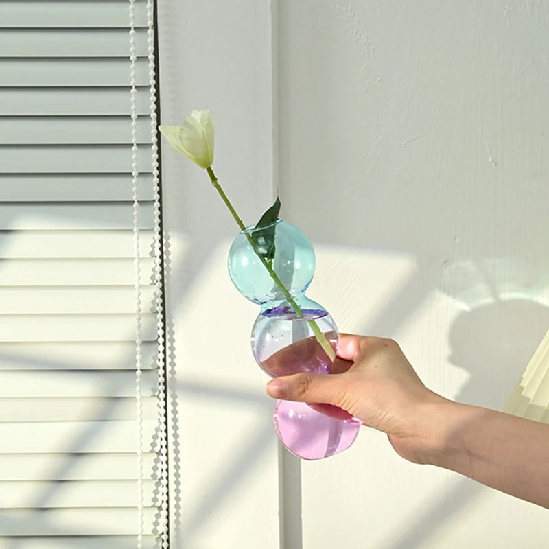 Pastel Flower Bubble Vase