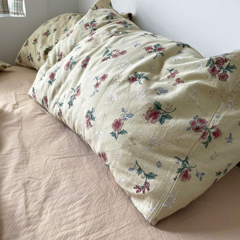 100% Cotton Retro Floral Sheet Set