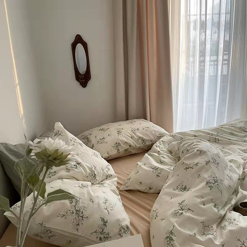 100% Cotton Retro Floral Sheet Set