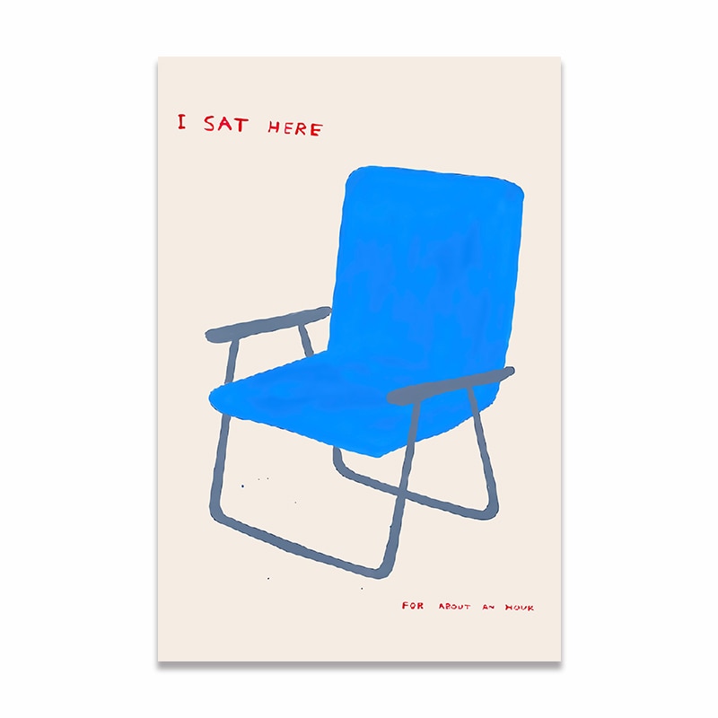 Lemon / Blue Chair Canvas Print