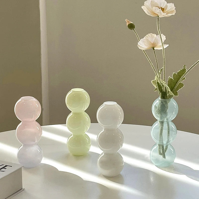 Pastel Flower Bubble Vase