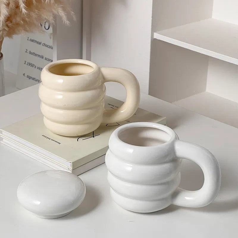 Ceramic Bubble Mug With Lid