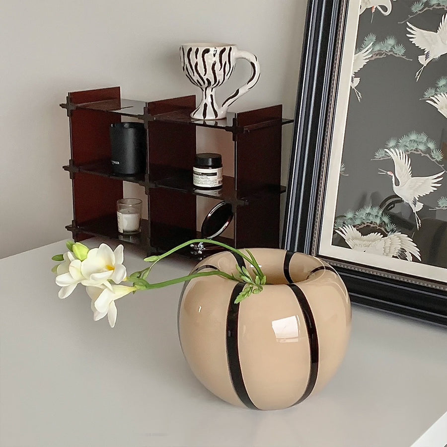 Painted Glass Hydroponic Vase