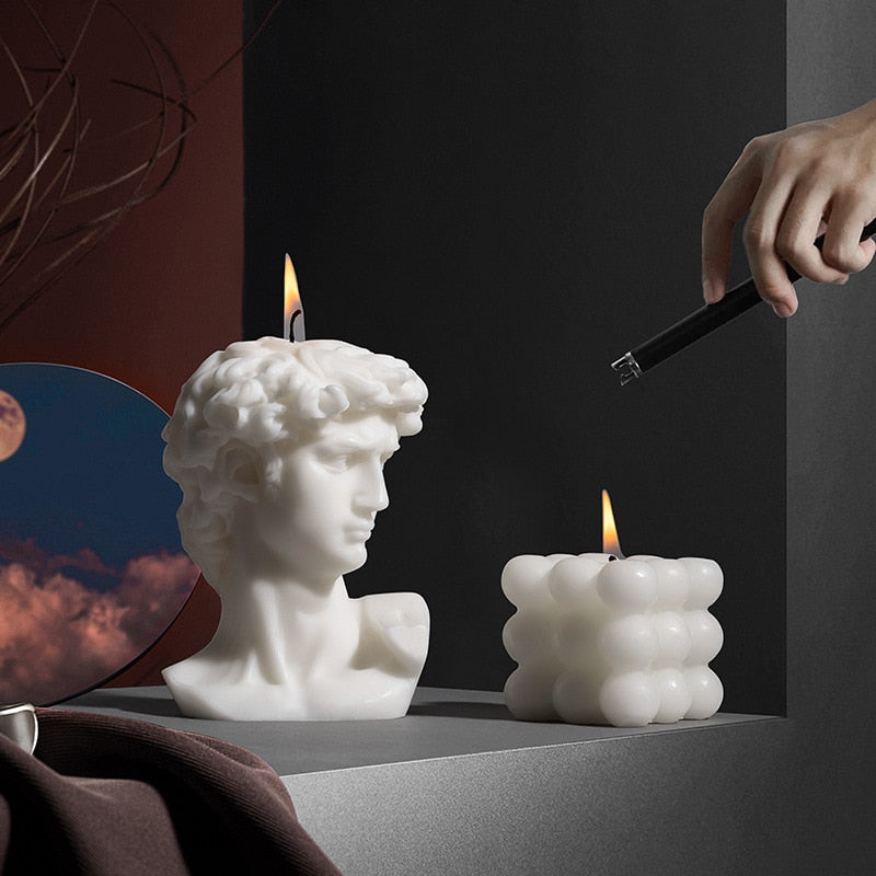 David's Head Candle