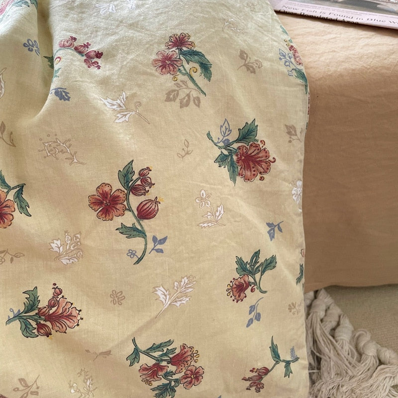 100% Cotton Retro Floral Sheet Set