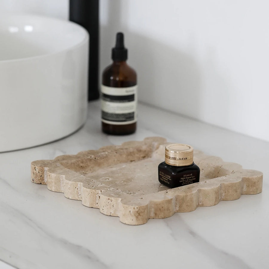 Natural Stone Scallop Tray