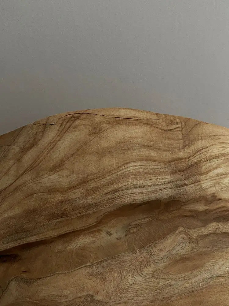 Natural Wood Irregular Fruit Bowl