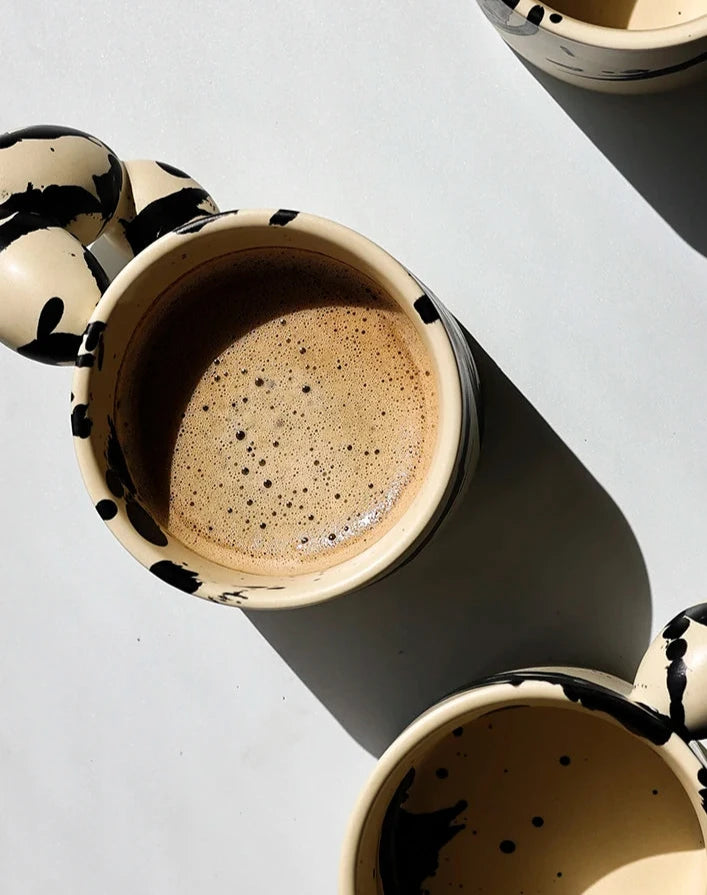 Cream Ink Handmade Ceramic Mug