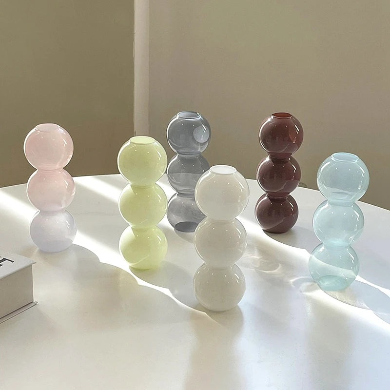 Pastel Flower Bubble Vase
