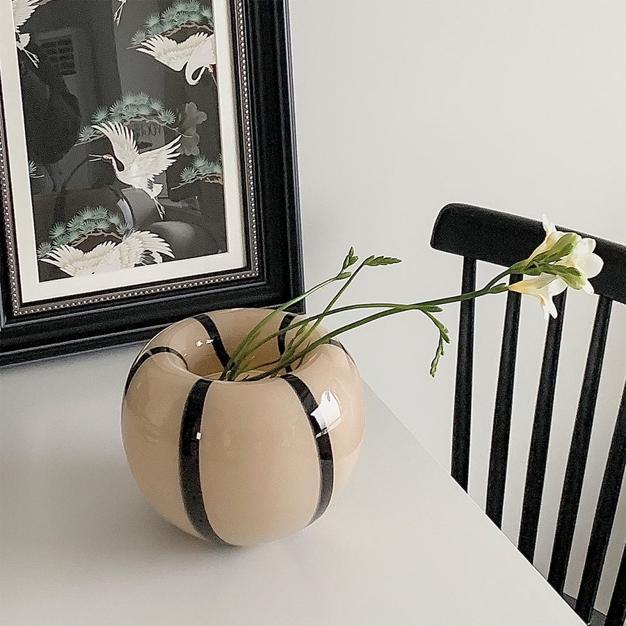 Painted Glass Hydroponic Vase
