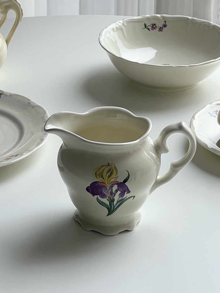 French Iris Ceramic Tableware