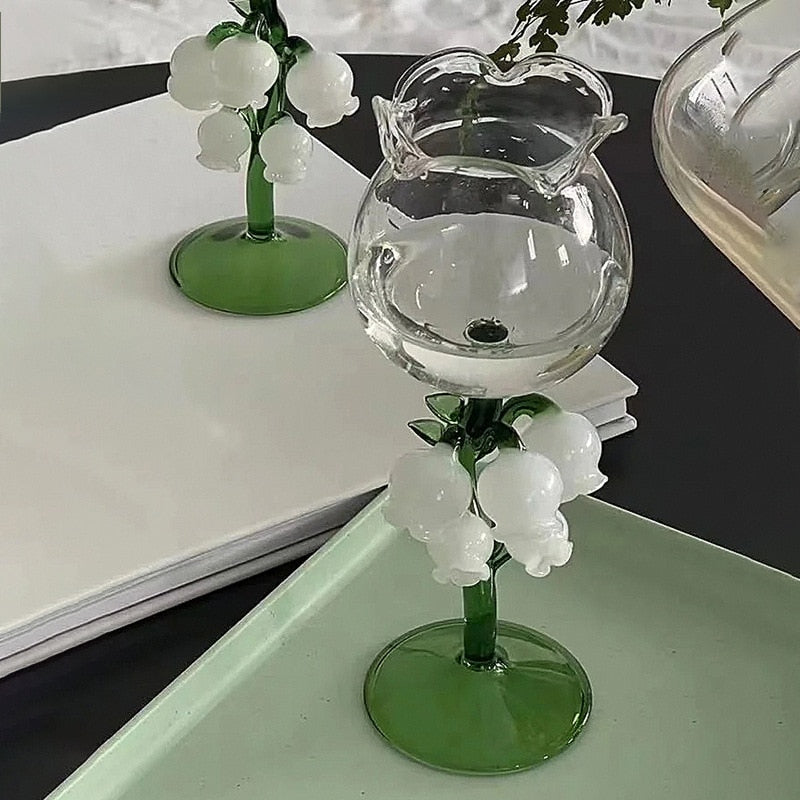 Bell Orchid Wine Glass