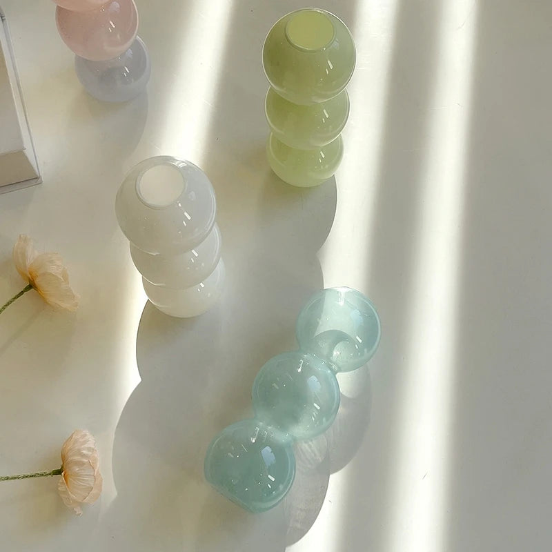 Pastel Flower Bubble Vase