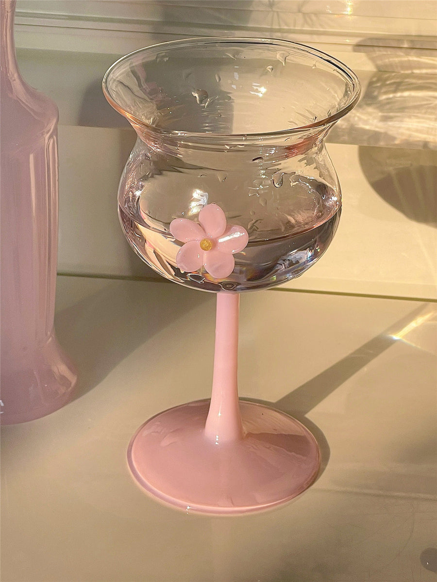 Daisy Wine Glass