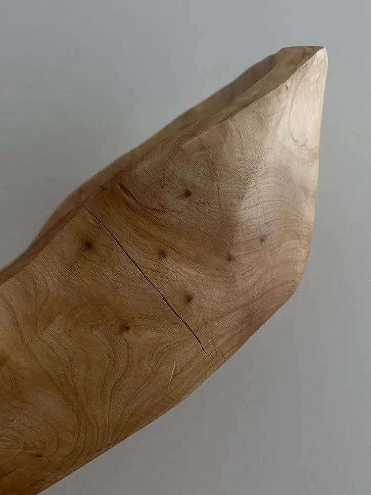 Natural Wood Irregular Fruit Bowl