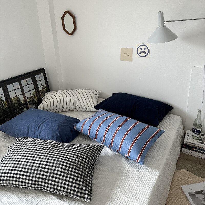 100% Cotton Striped Pillowcases 1pc