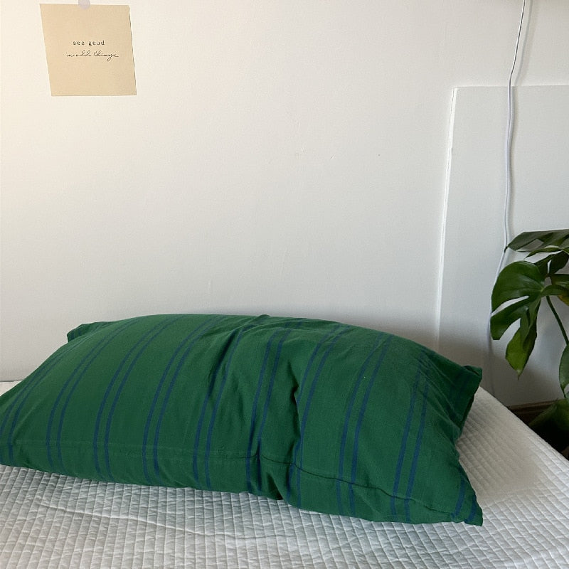 100% Cotton Striped Pillowcases 1pc