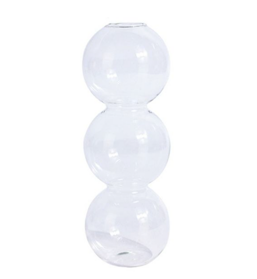 Abstract Bubble Glass Vases