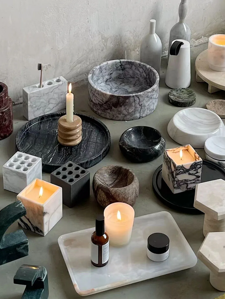 Natural Stone Candle