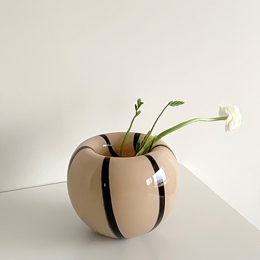 Painted Glass Hydroponic Vase
