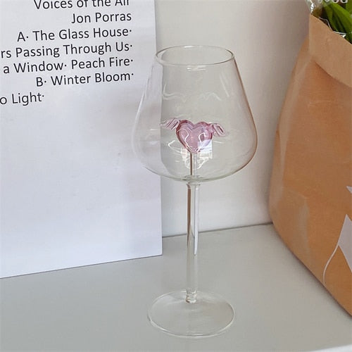 Heart Wine Glass