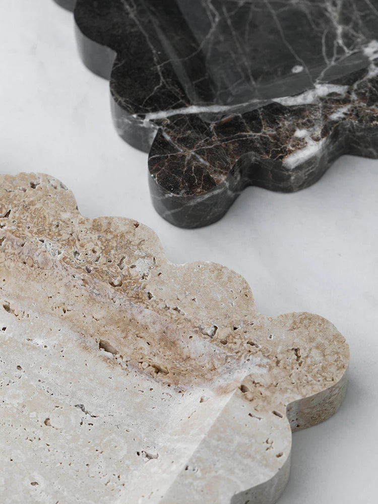 Natural Stone Scallop Tray