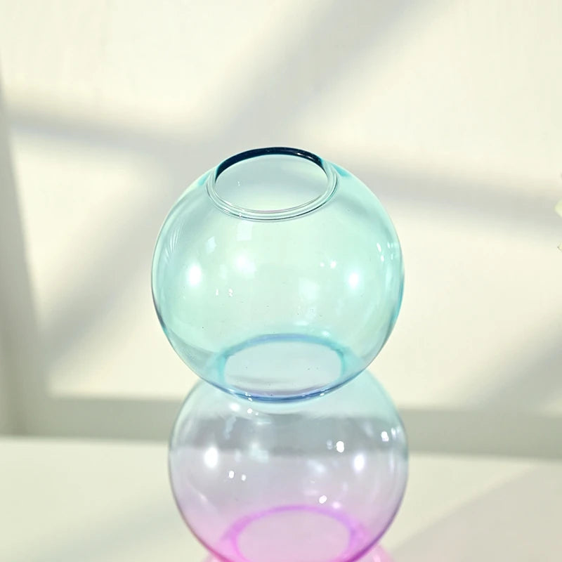 Pastel Flower Bubble Vase