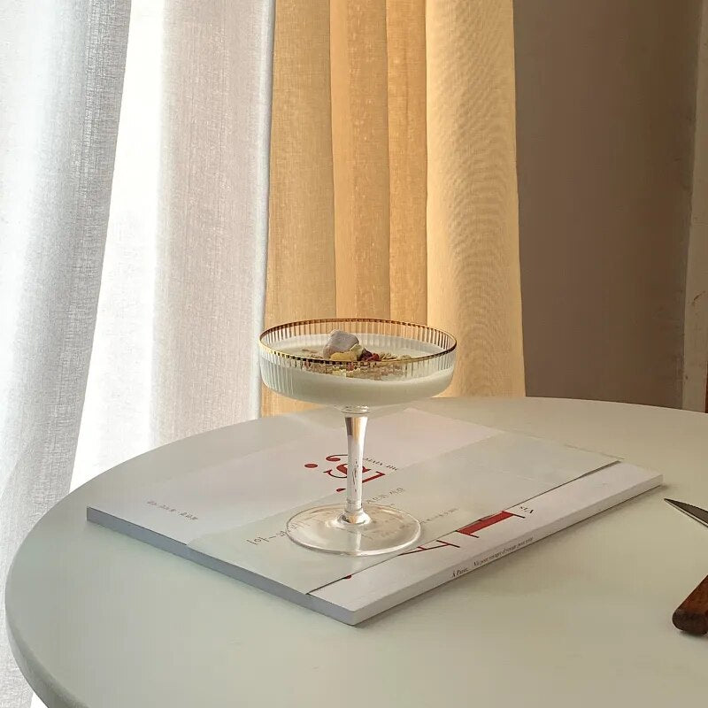Ribbed Champagne Coupe
