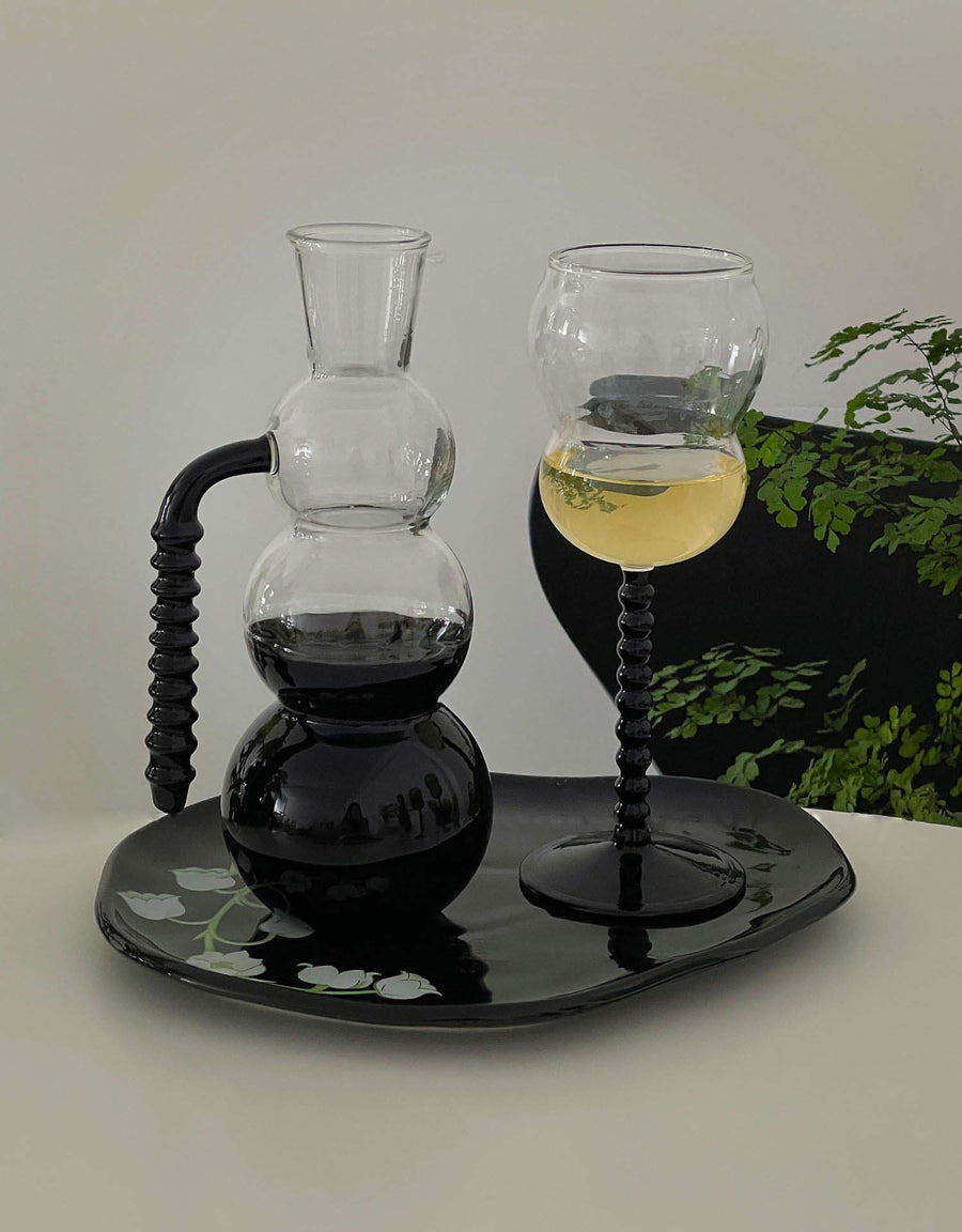 Spiral Decanter / Spiral Wine Glass