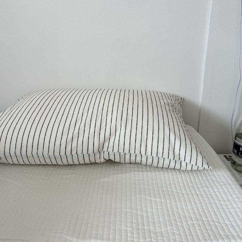 100% Cotton Striped Pillowcases 1pc