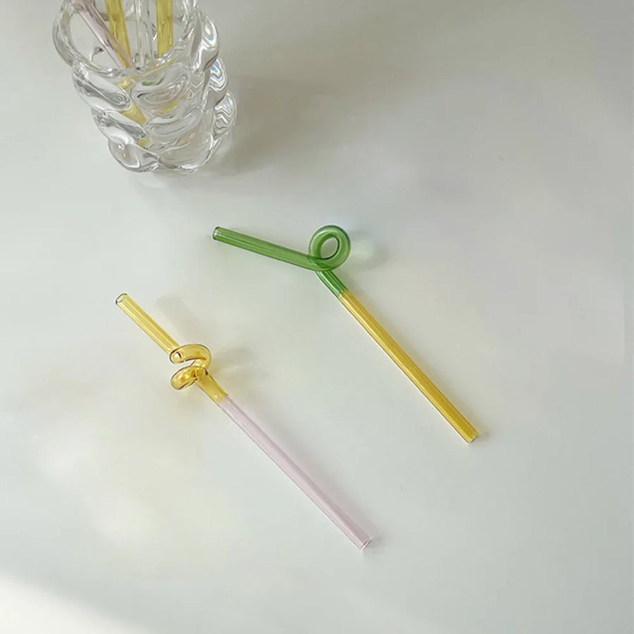 Glass Squiggle Straw