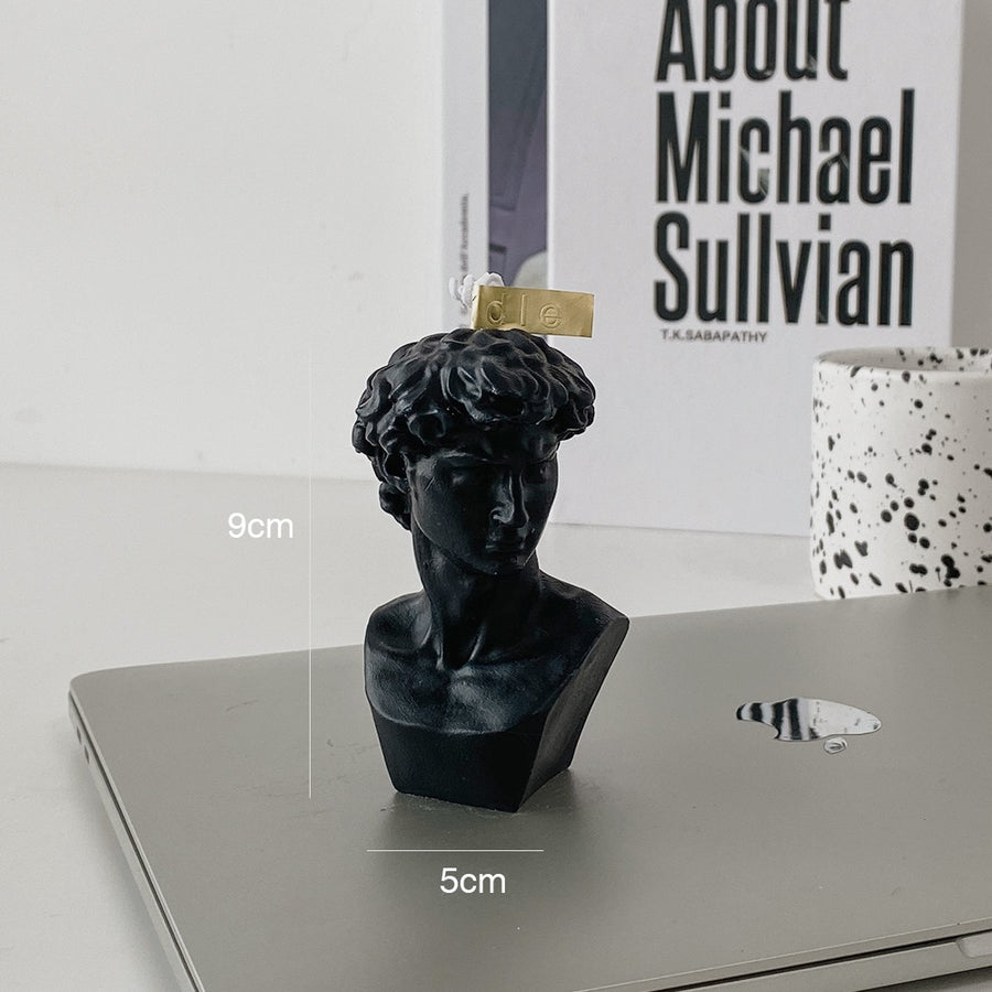Man In Sculpture Candle