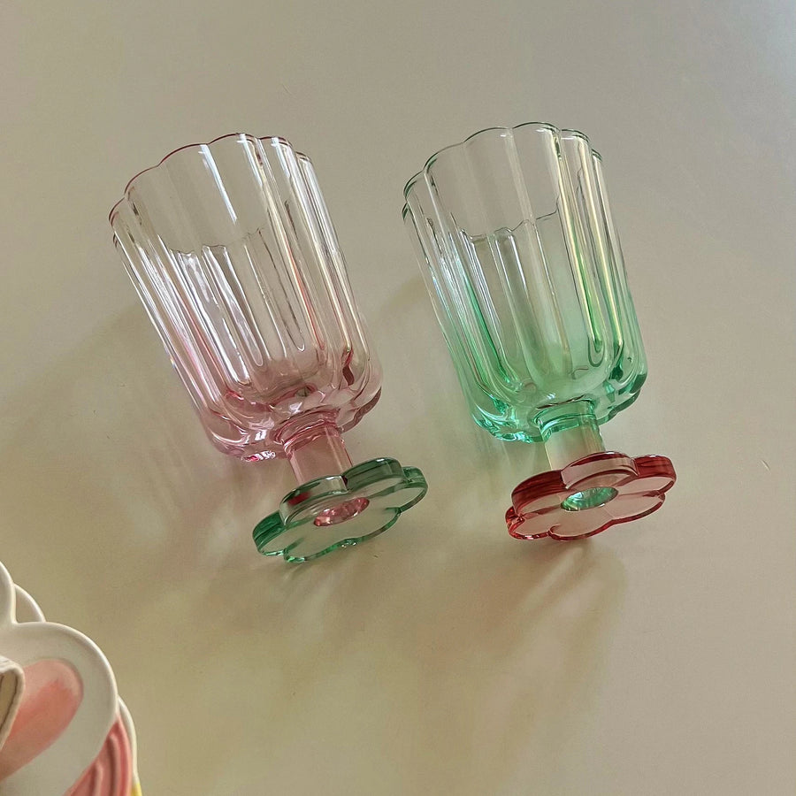 Flower Champagne Glass