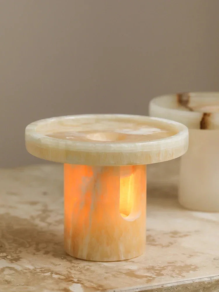 Natural Stone Marble Candle Holder